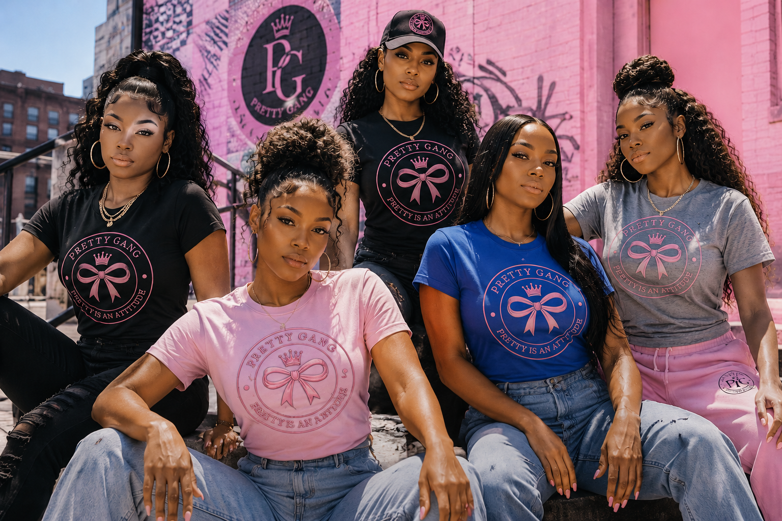 Pretty Gang — diverse women in Brooklyn streetwear